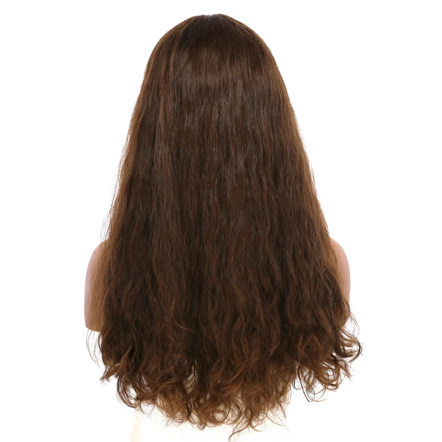 24" Divine Luxe Lace Top Wig #6 Neutral Medium Brown Wavy - Image 3