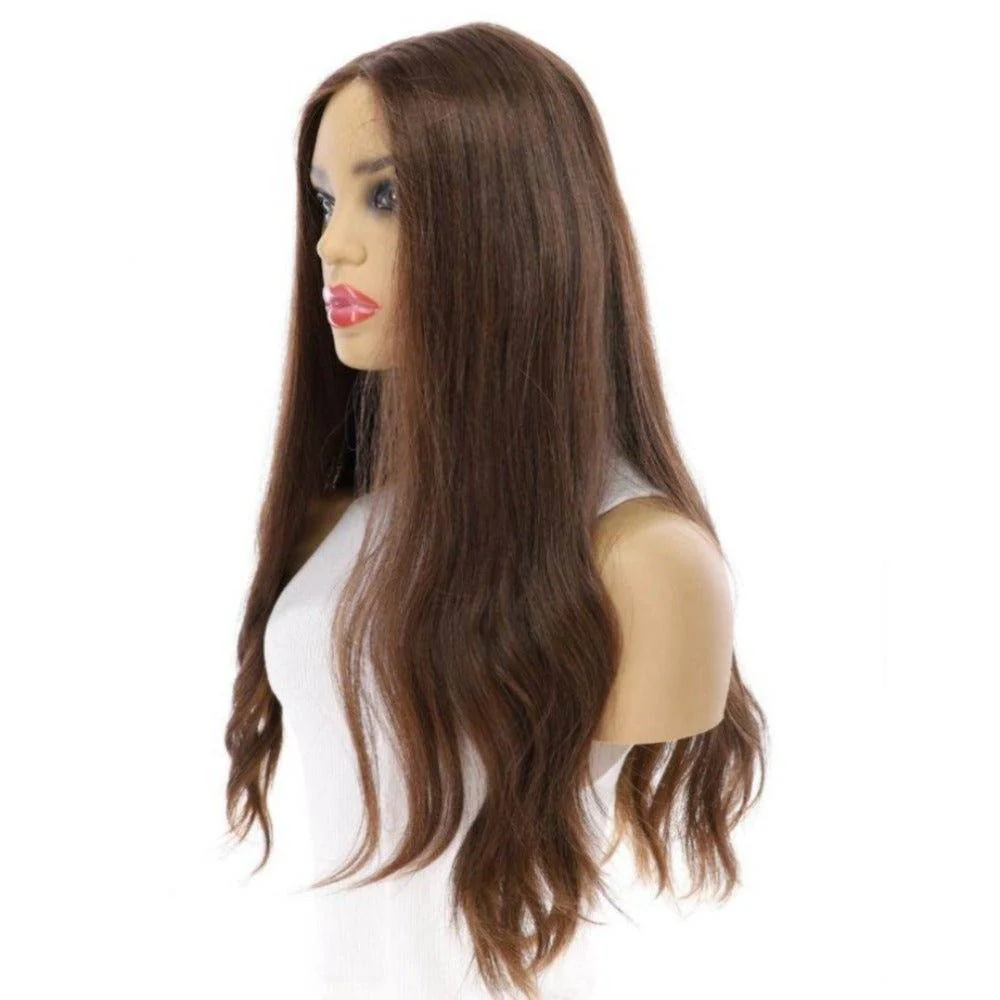 24" Divine Luxe Lace Top Wig #6 Neutral Medium Brown - Image 3