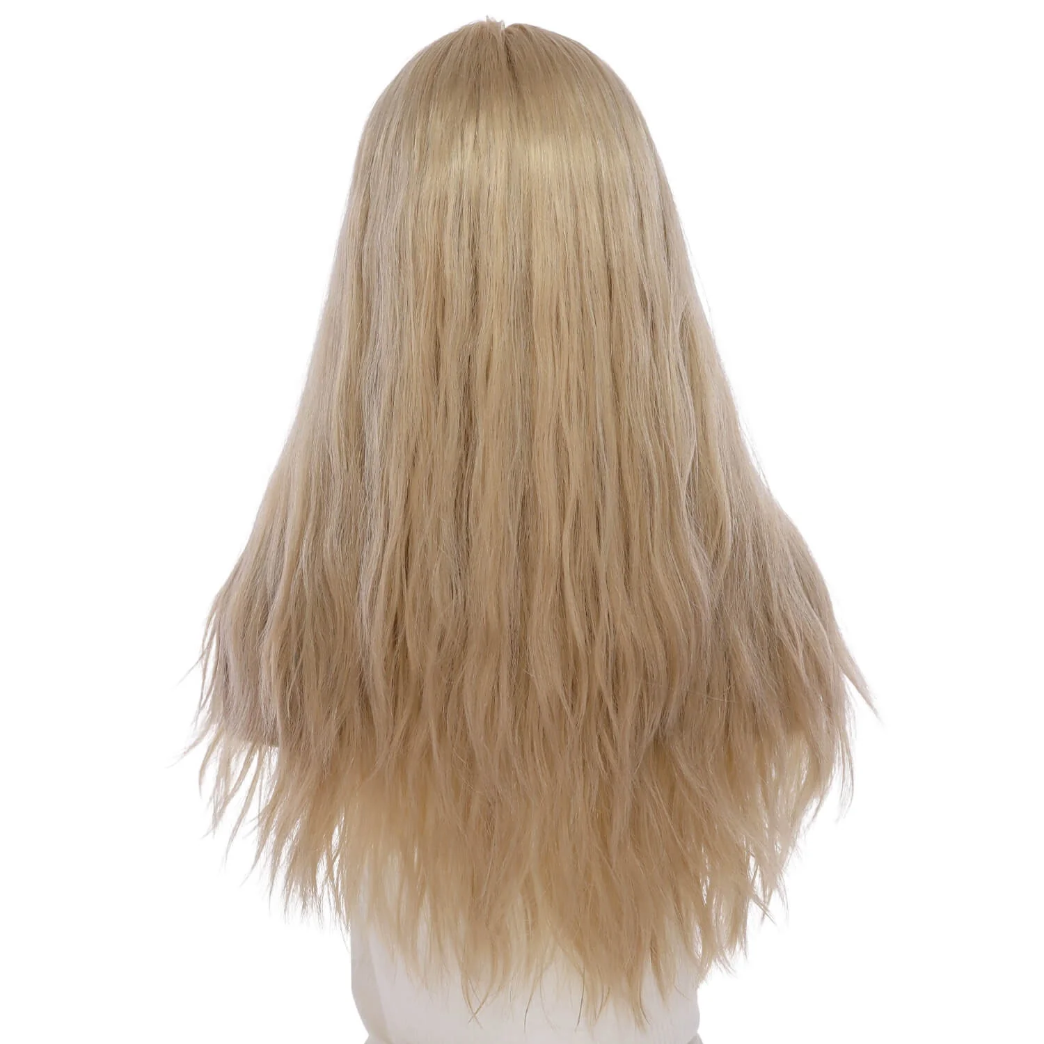 24" Gisele Silk Top Wig Beige Blonde w/ No Rooting Wavy - Image 3