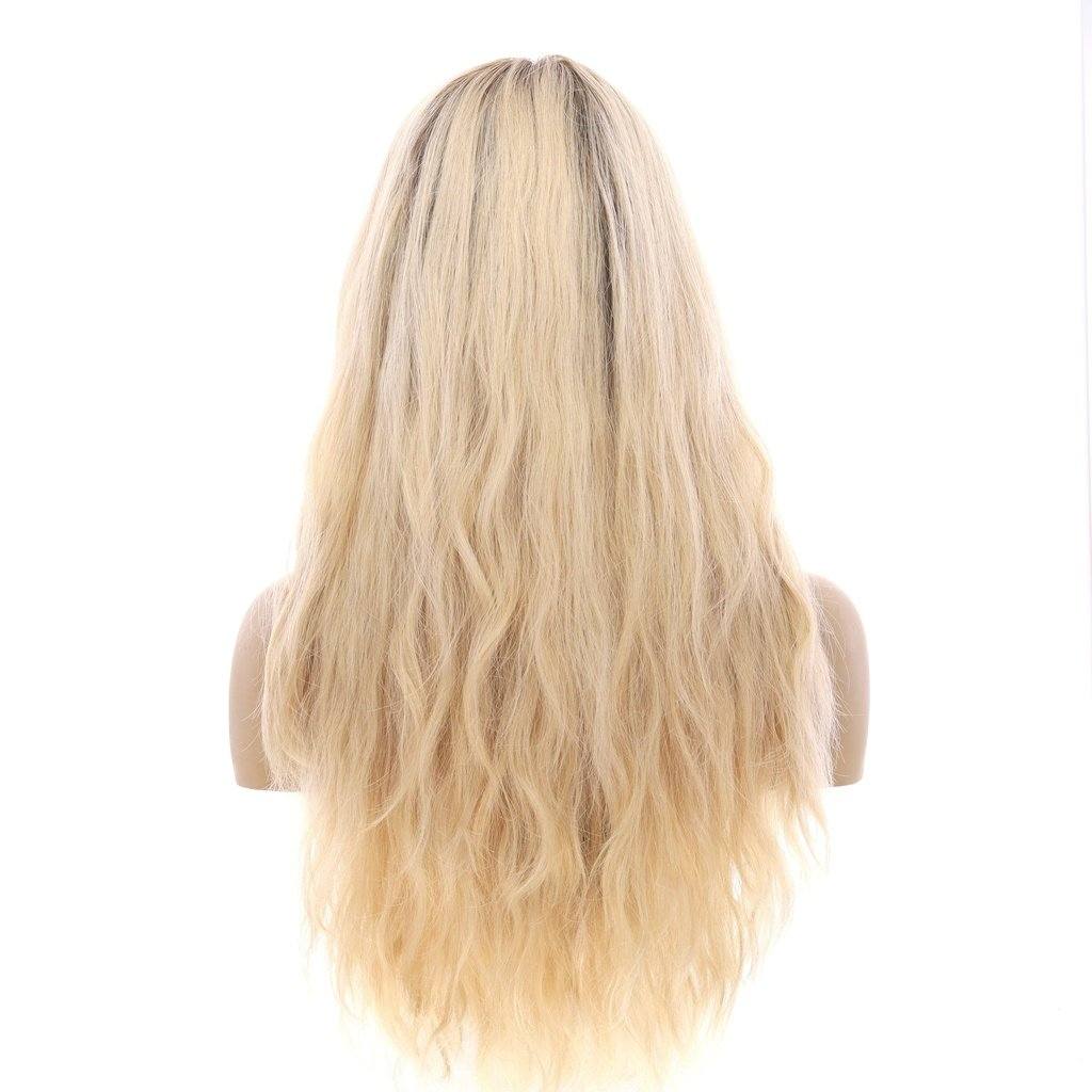 24" Gisele Silk Top Wig Beige Blonde Wavy - Image 3
