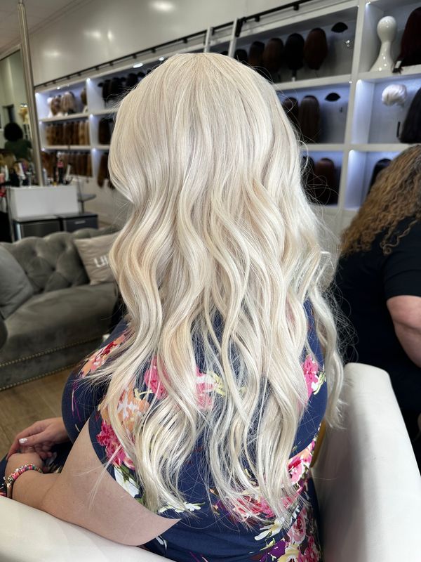 24" Gisele Silk Top Wig Ice Blonde - Image 2