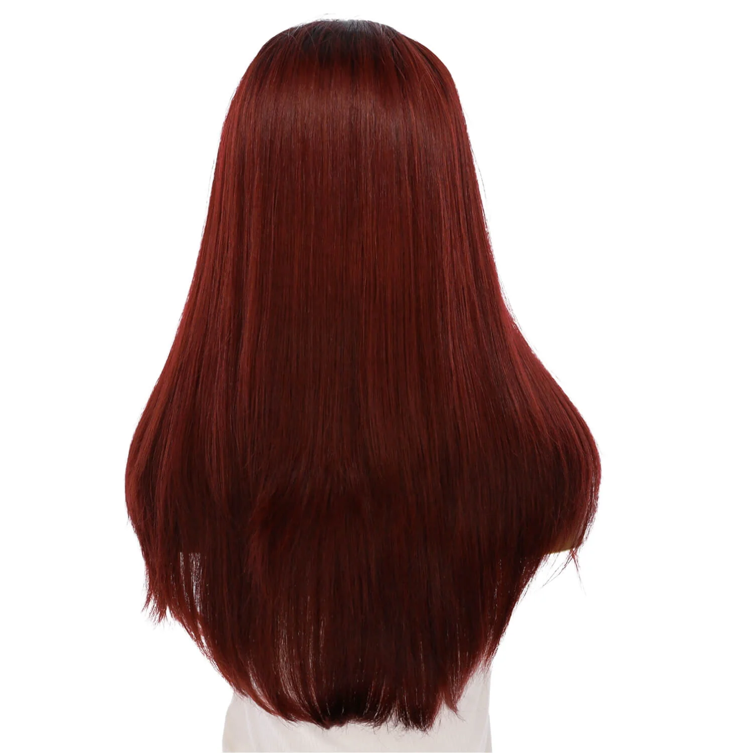 24" Gisele Silk Top Wig Merlot Red - Image 3