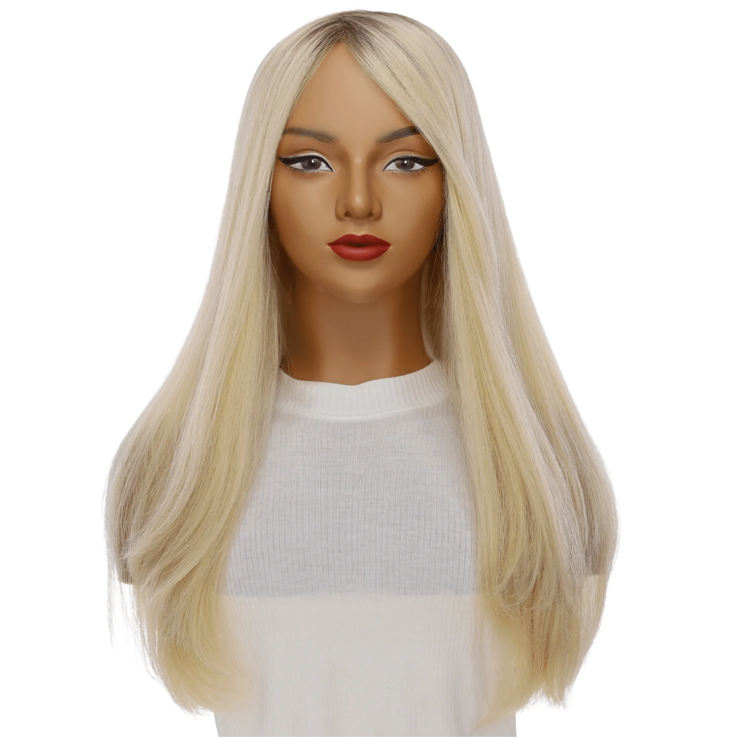 24" Gisele Silk Top Wig Platinum Blonde 2.0 - Image 2