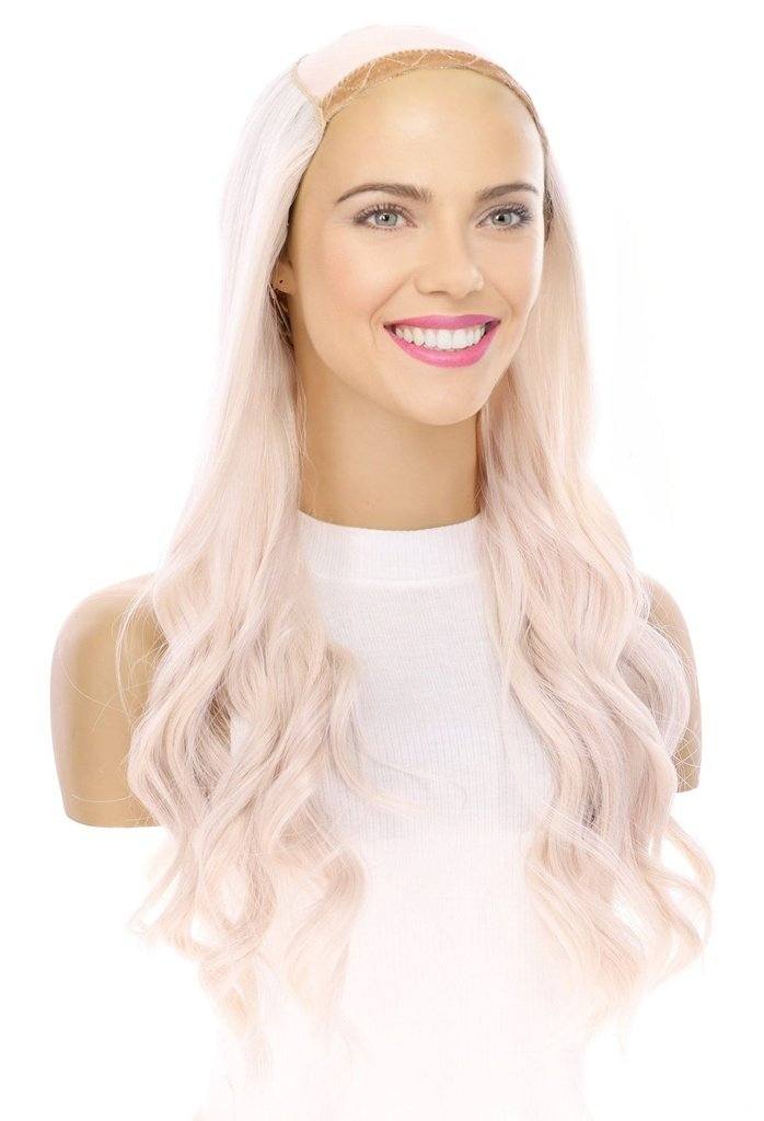 24" HatFall Wig Ice Blonde - Image 3