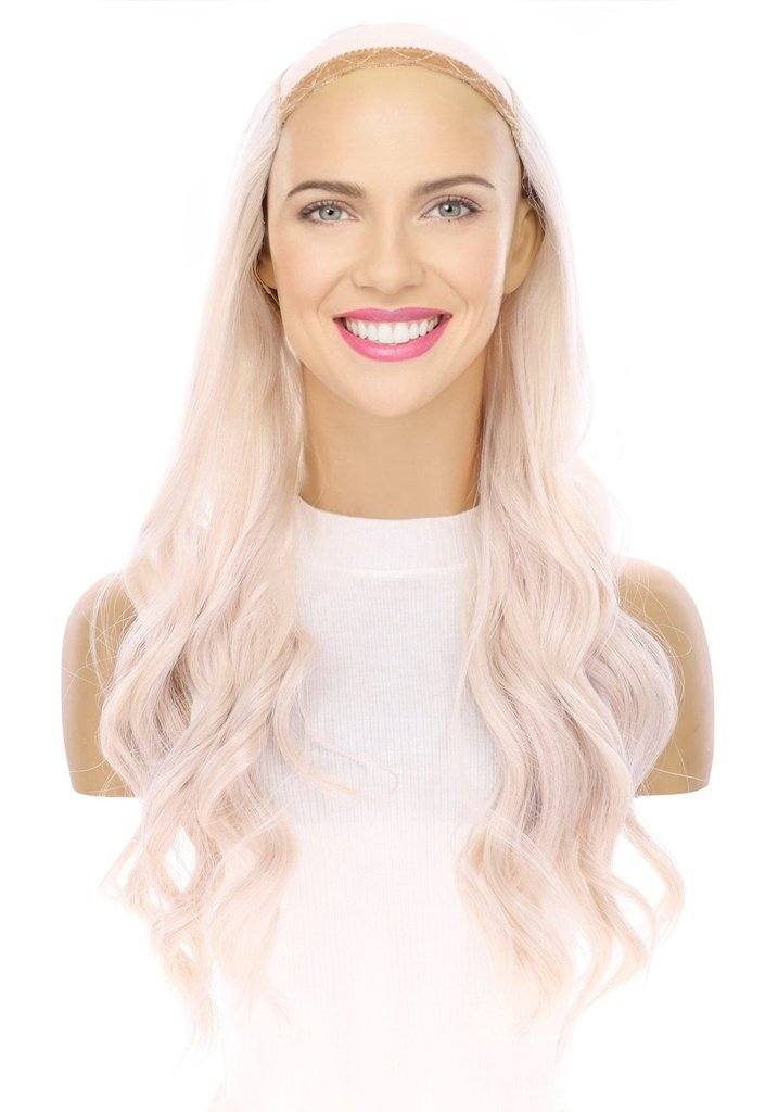 24" HatFall Wig Ice Blonde - Image 4