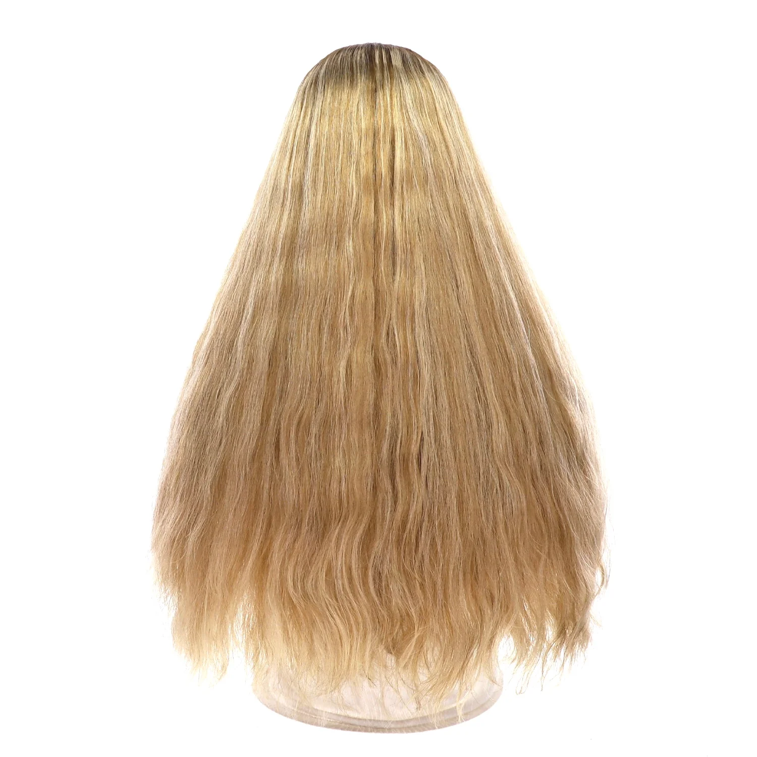 24" HatFall Wig Ash Blonde Wavy - Image 3