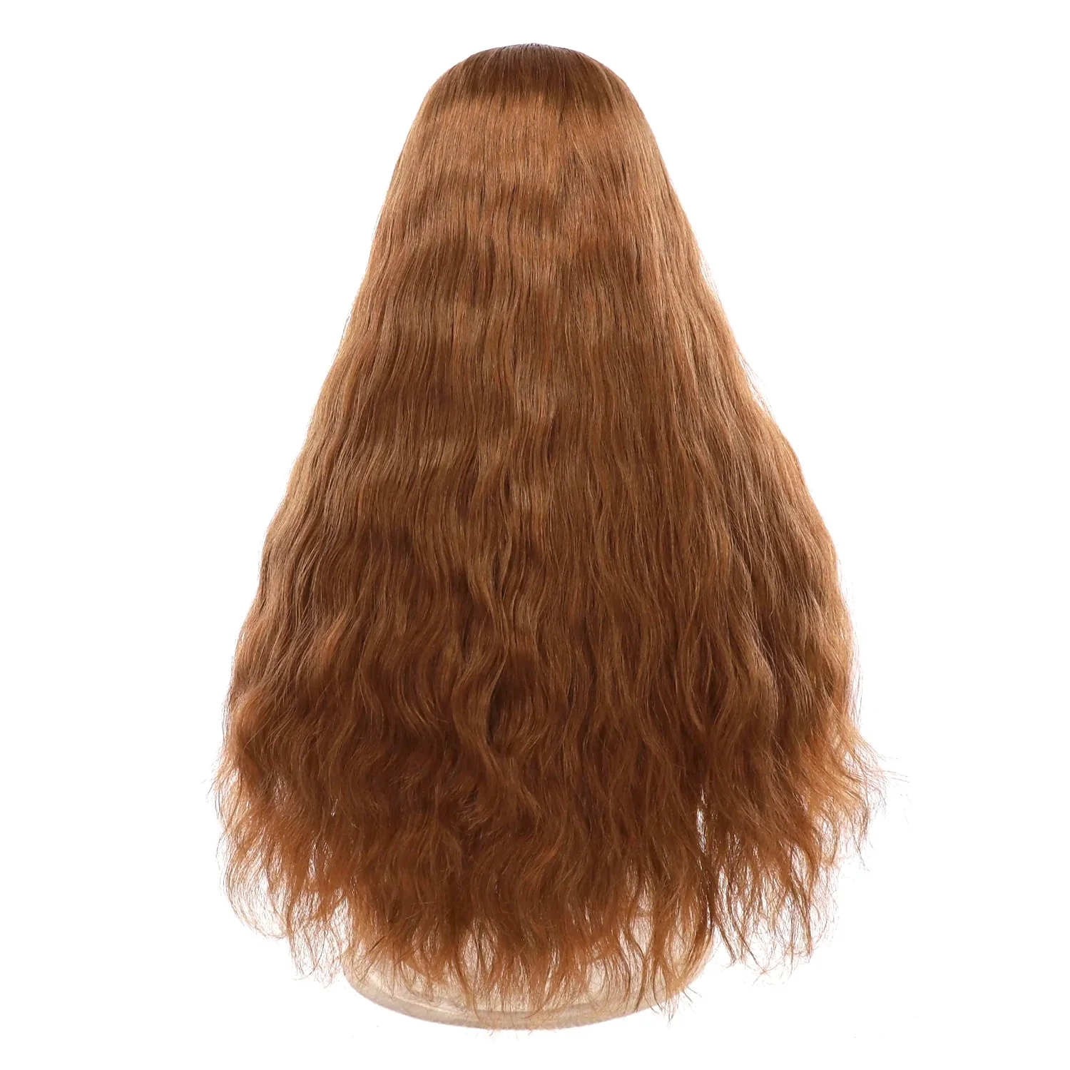 24" HatFall Wig Copper Wavy - Image 3