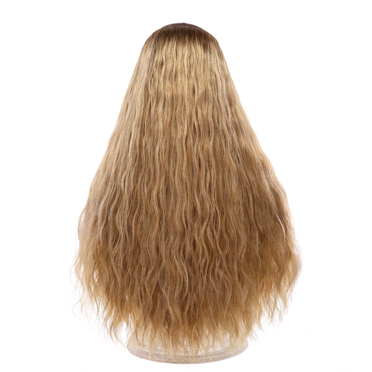 24" HatFall Wig Medium Blonde Wavy - Image 3