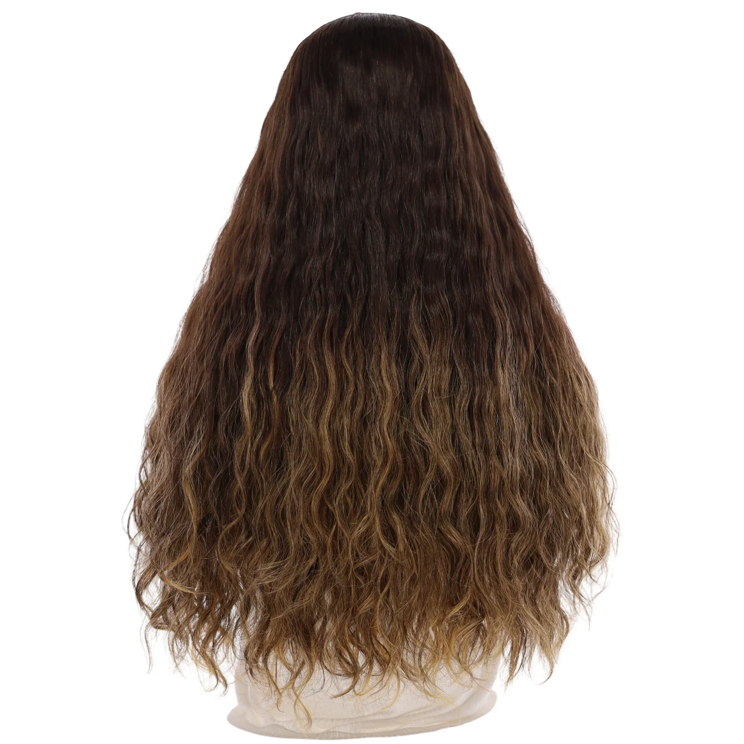 24" HatFall Wig Medium Brown Babylight Wavy - Image 3