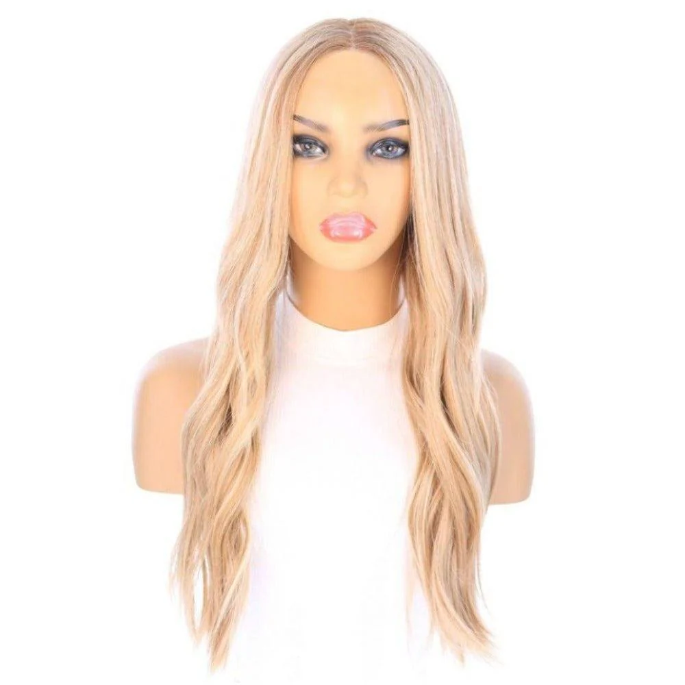 24" Divine Lace Top Wig Ash Blonde - Image 4