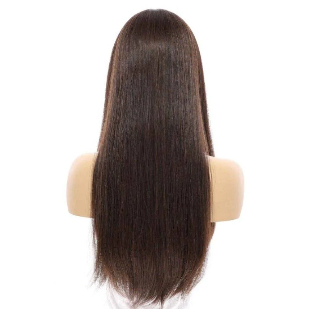 24" Divine Lace Top Wig Dark Brown - Image 4