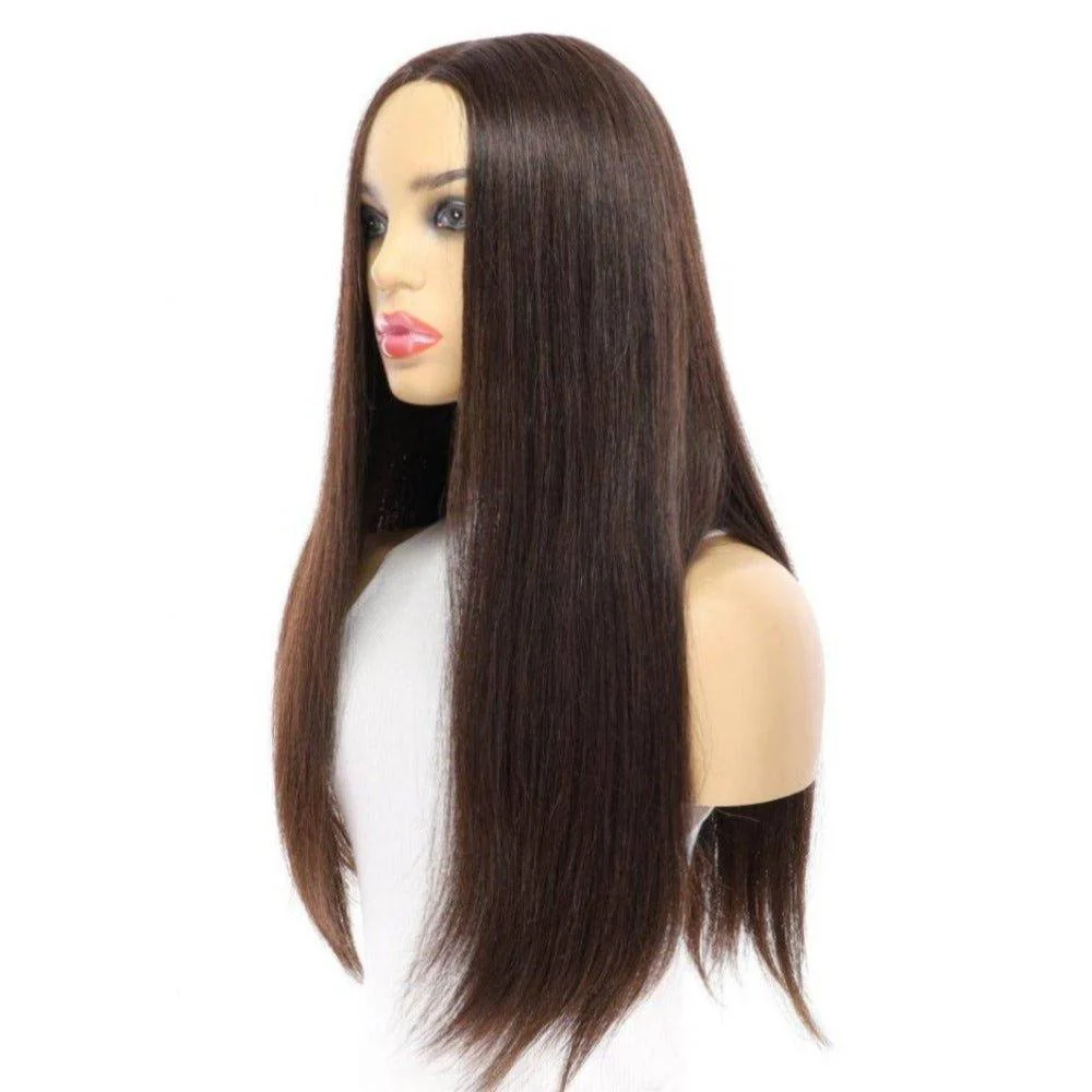 24" Divine Lace Top Wig Dark Brown - Image 5