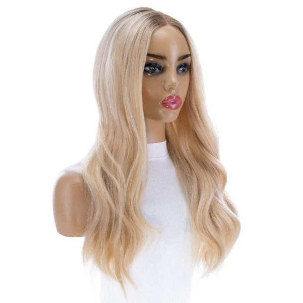 24" Divine Lace Top Wig Golden Blonde - Image 4