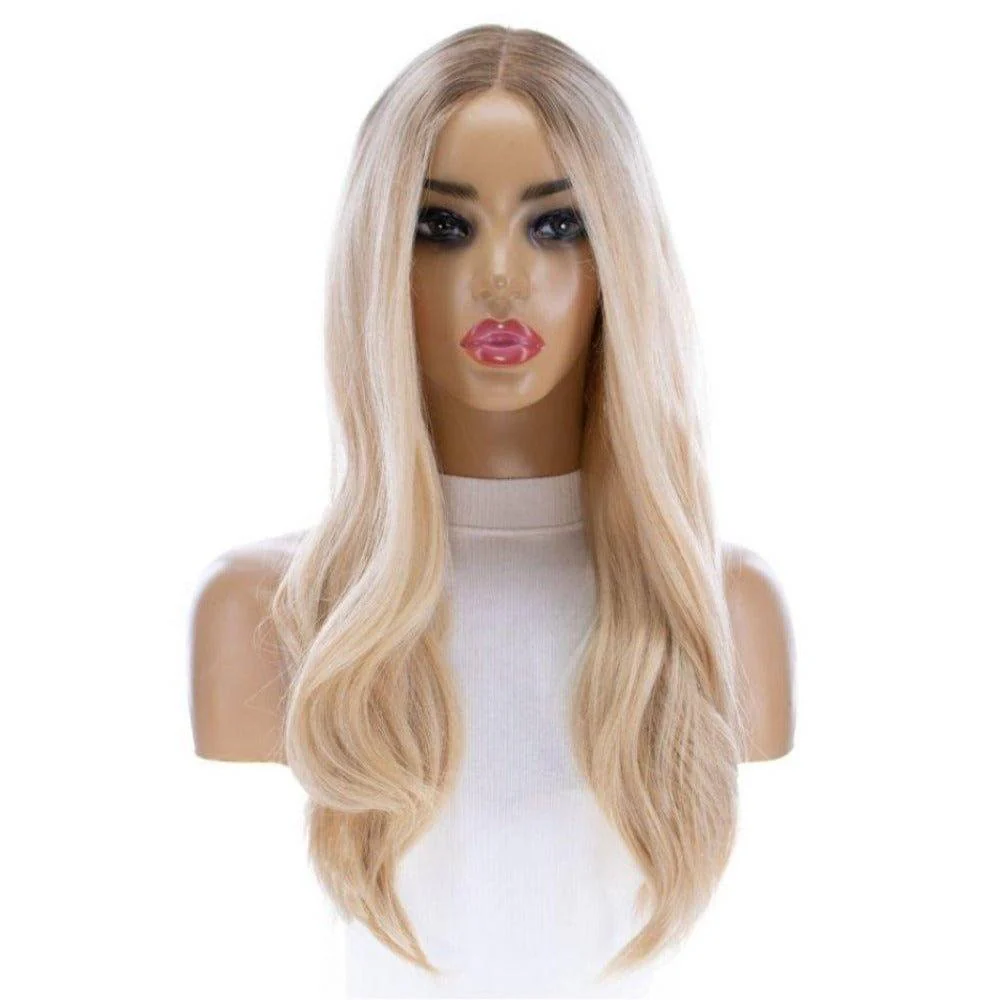 24" Divine Lace Top Wig Golden Blonde - Image 5
