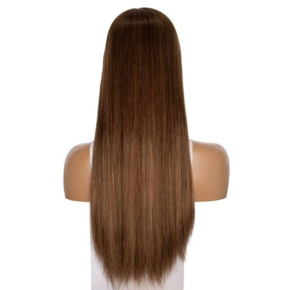 24" Divine Lace Top Wig Light Brown Babylight w/ Rooting - Image 3