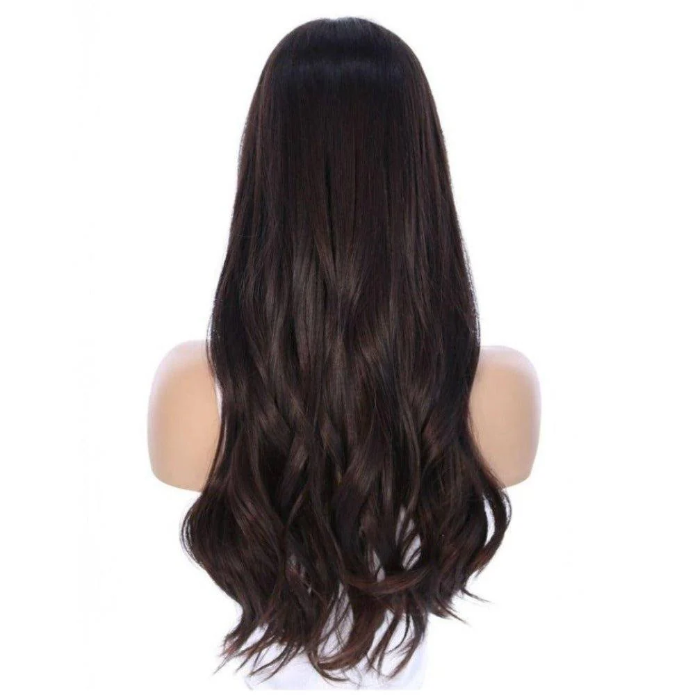 24" Divine Luxe Lace Top Wig #1B Black - Image 5