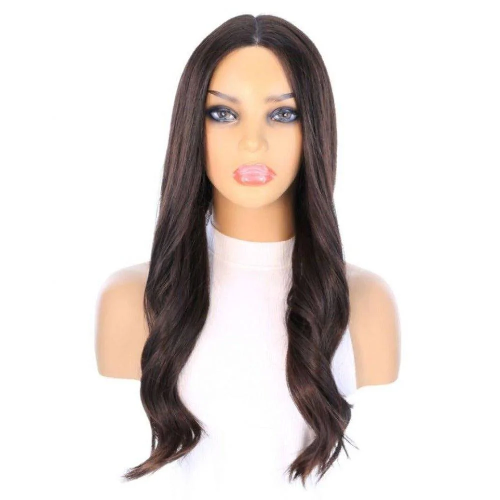 24" Divine Luxe Lace Top Wig #2 Neutral Dark Brown - Image 2