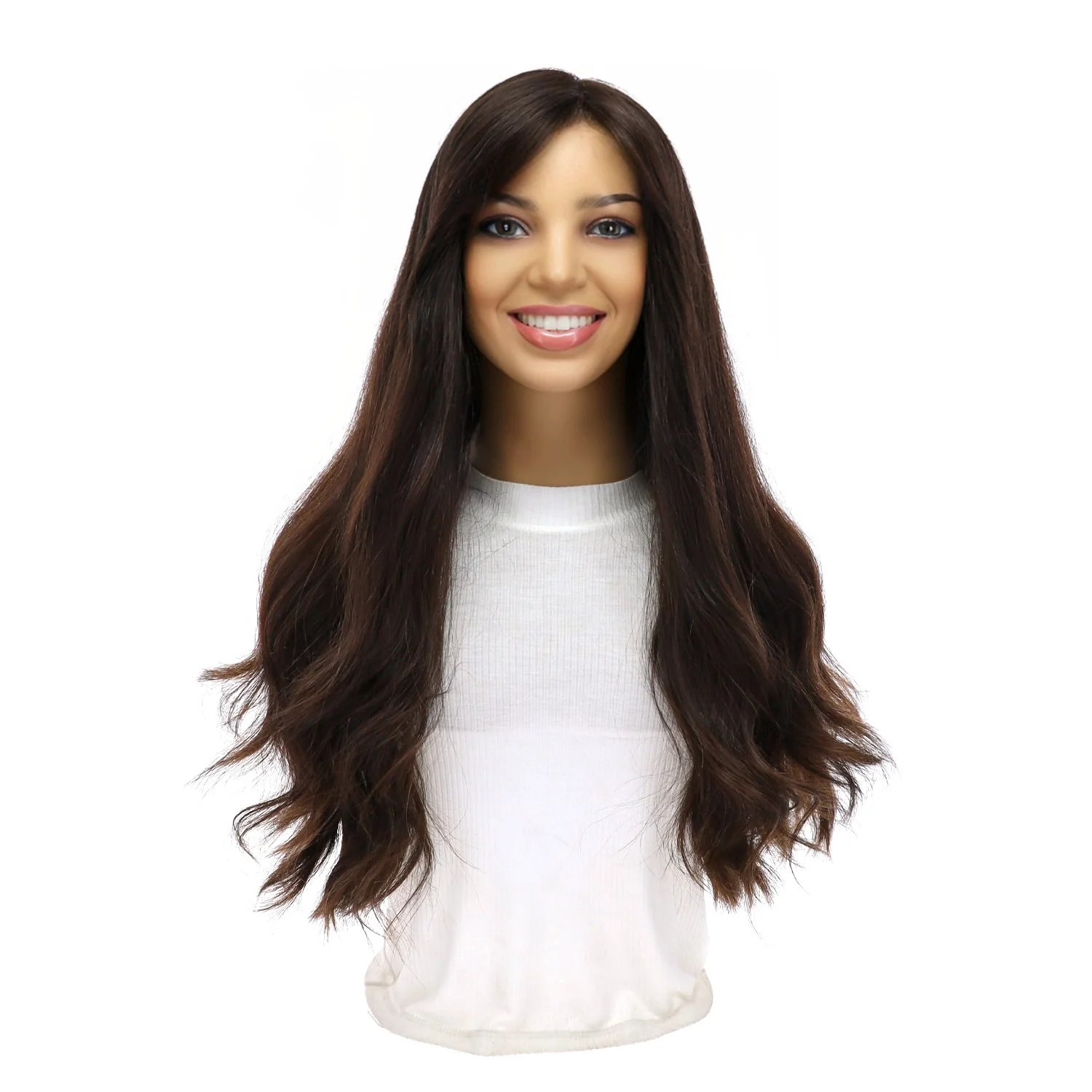 24" Divine Luxe Lace Top Wig #4 Dark Brown - Image 2