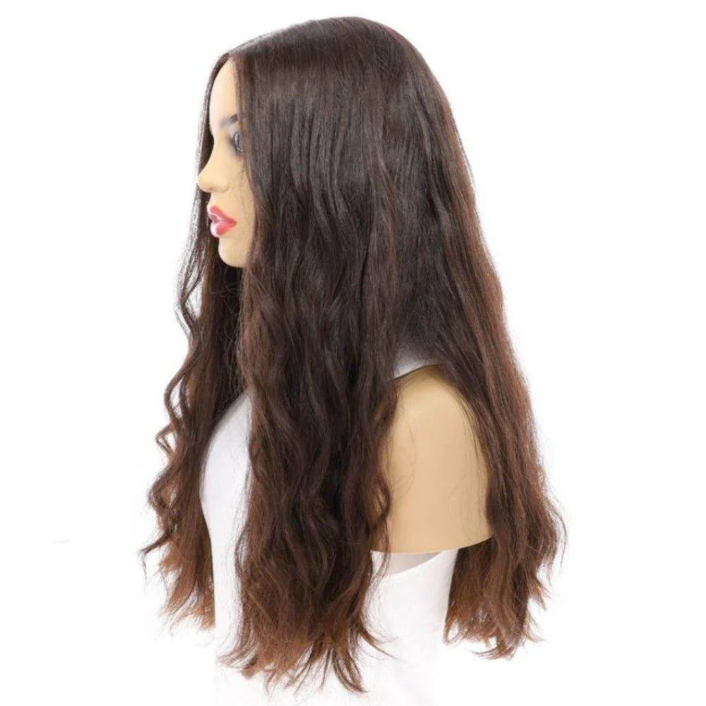 24" Divine Luxe Lace Top Wig #4 Dark Brown Wavy - Image 4