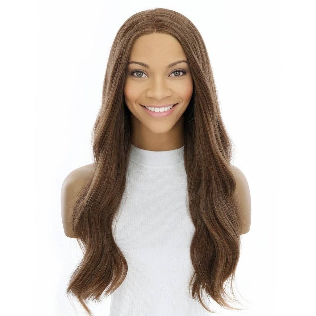 24" Divine Luxe Lace Top Wig #12 Warm Light Brown - Image 2
