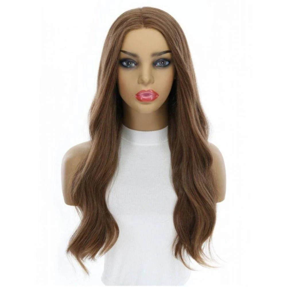 24" Divine Luxe Lace Top Wig #12 Warm Light Brown - Image 4
