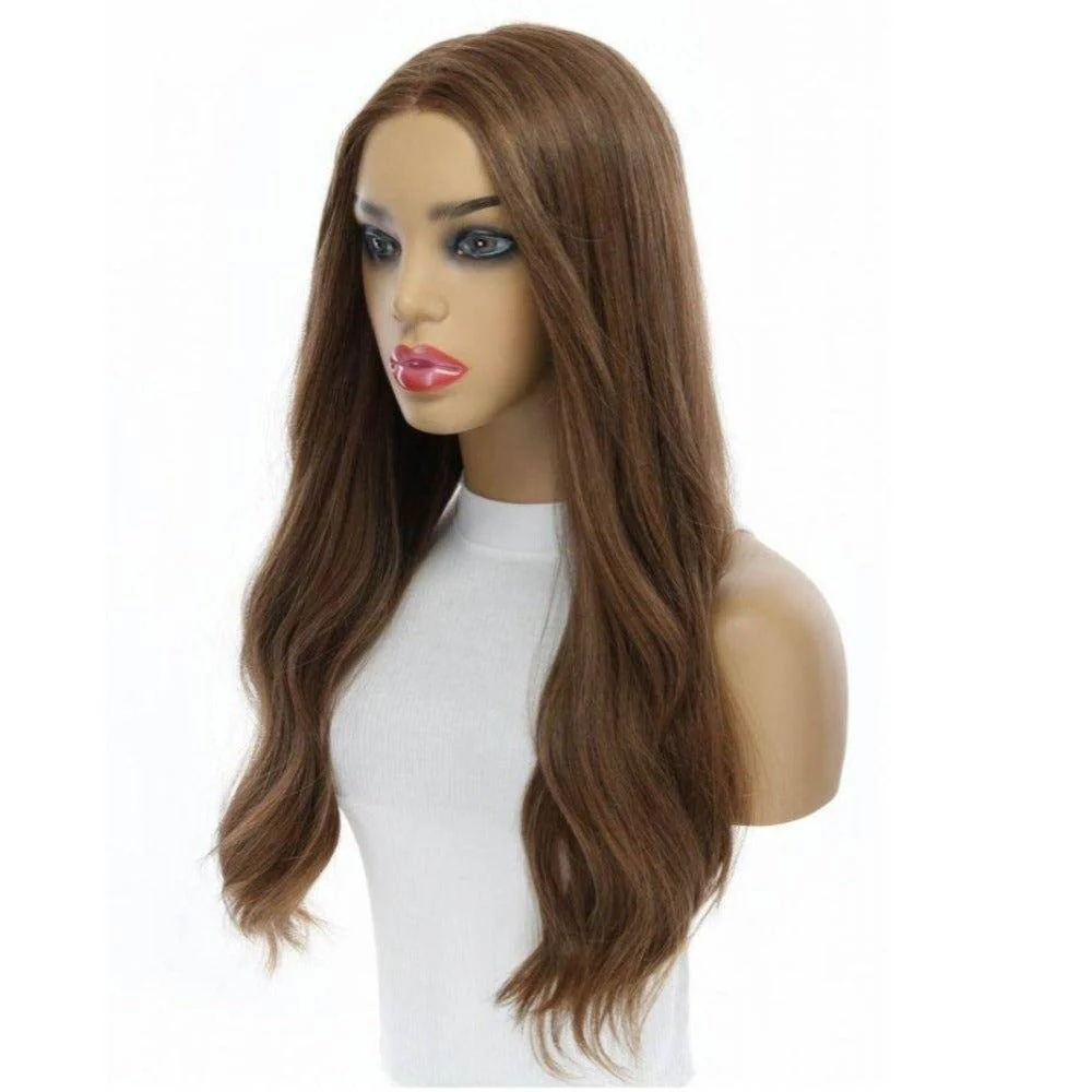 24" Divine Luxe Lace Top Wig #12 Warm Light Brown - Image 5