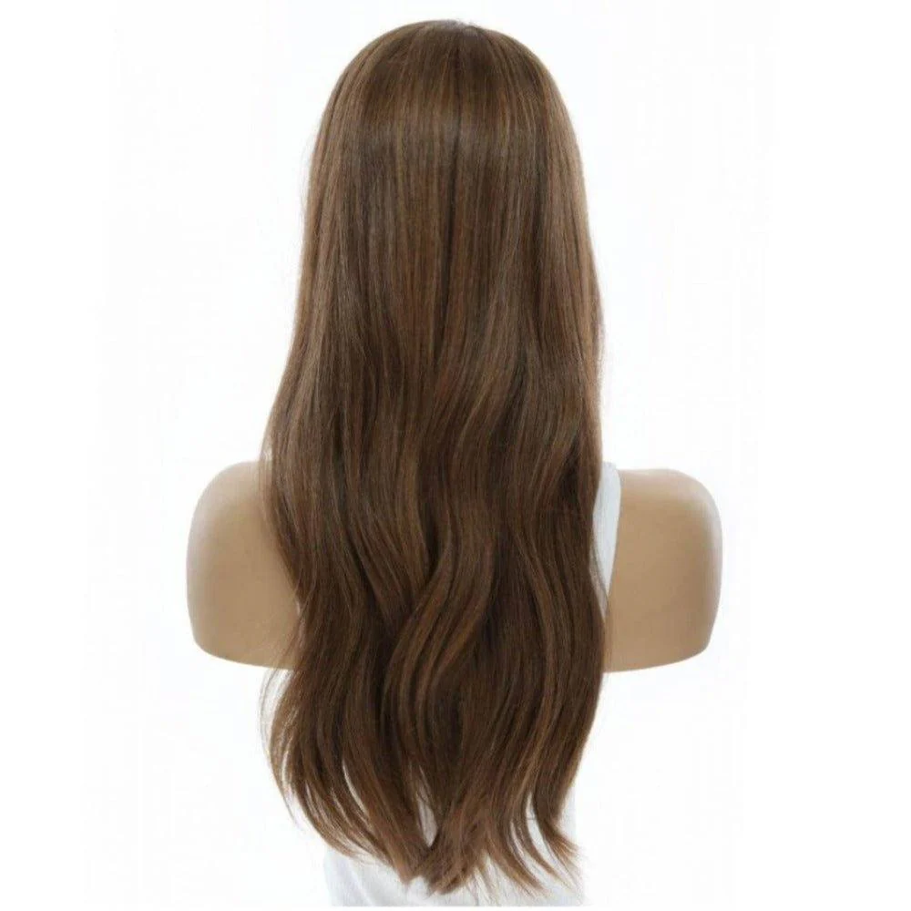 24" Divine Luxe Lace Top Wig #12 Warm Light Brown - Image 6
