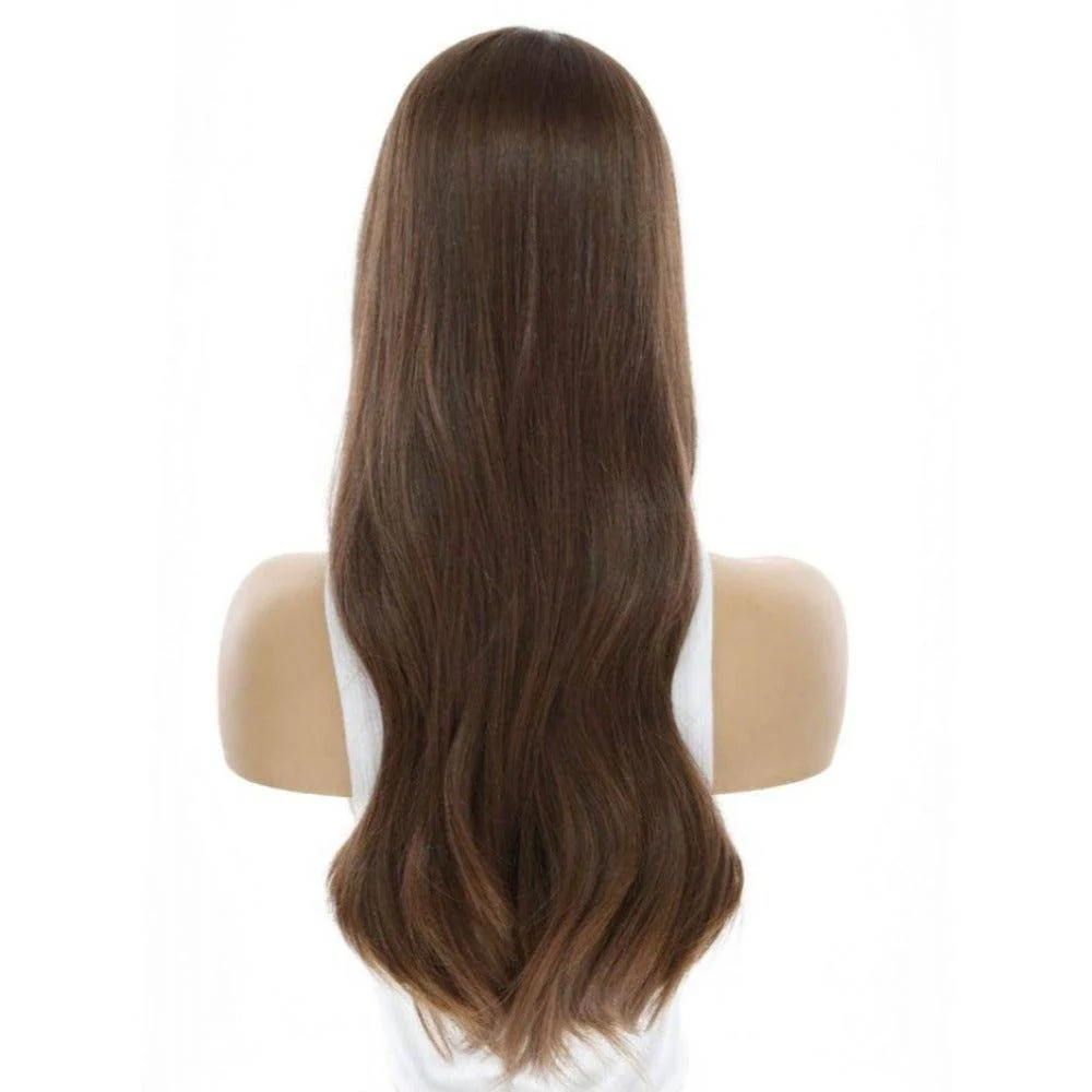 24" Divine Luxe Lace Top Wig #8 Warm Medium Brown - Image 4