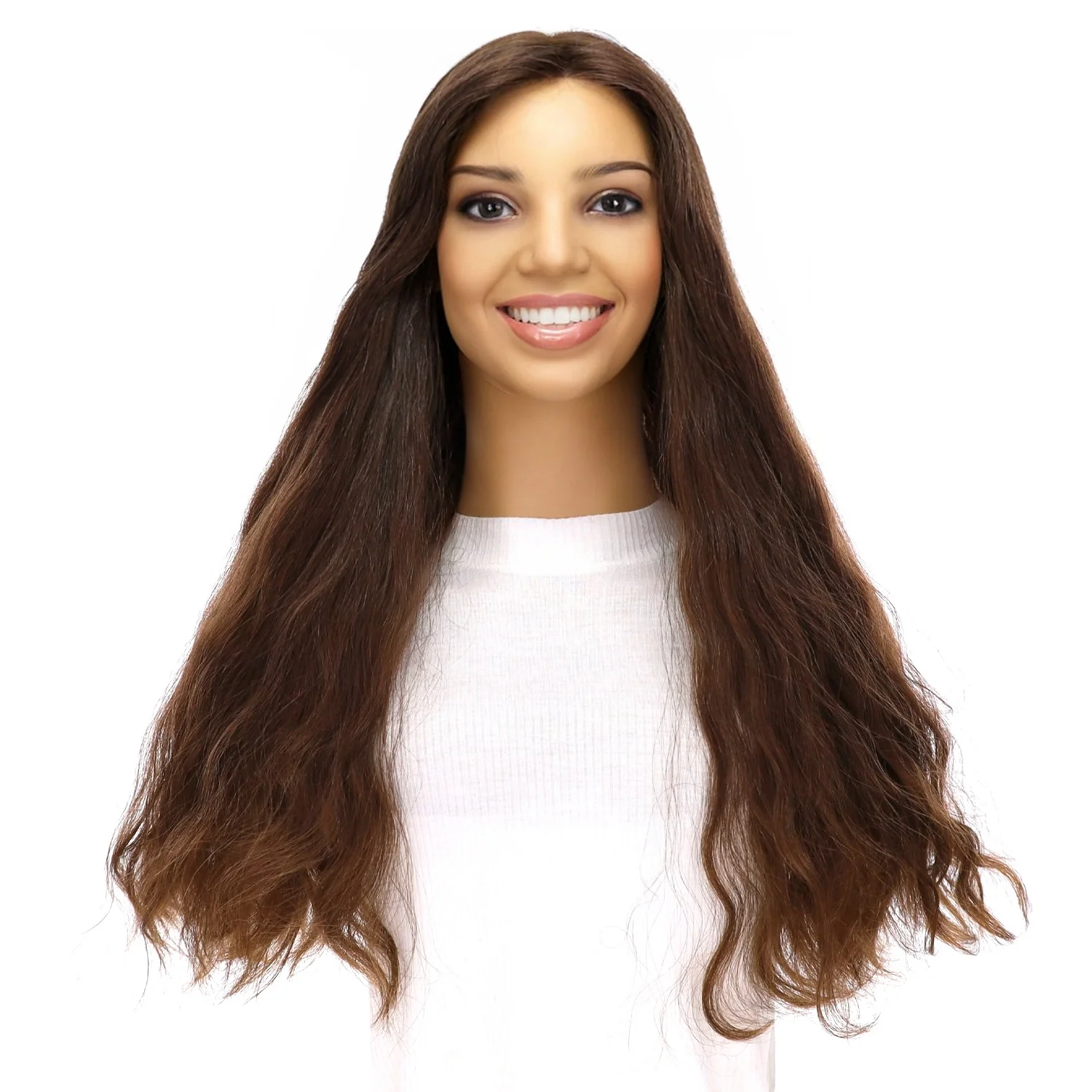 24" Divine Luxe Lace Top Wig #5 Warm Dark Brown - Image 5