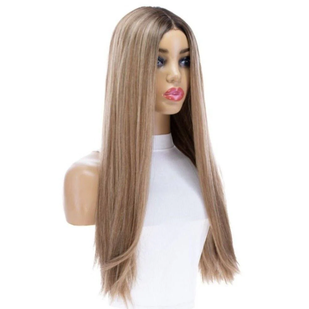 24" Divine Lace Top Wig Medium Blonde - Image 5