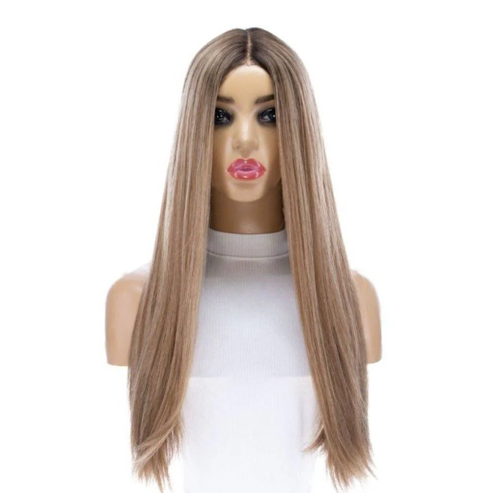24" Divine Lace Top Wig Medium Blonde - Image 6