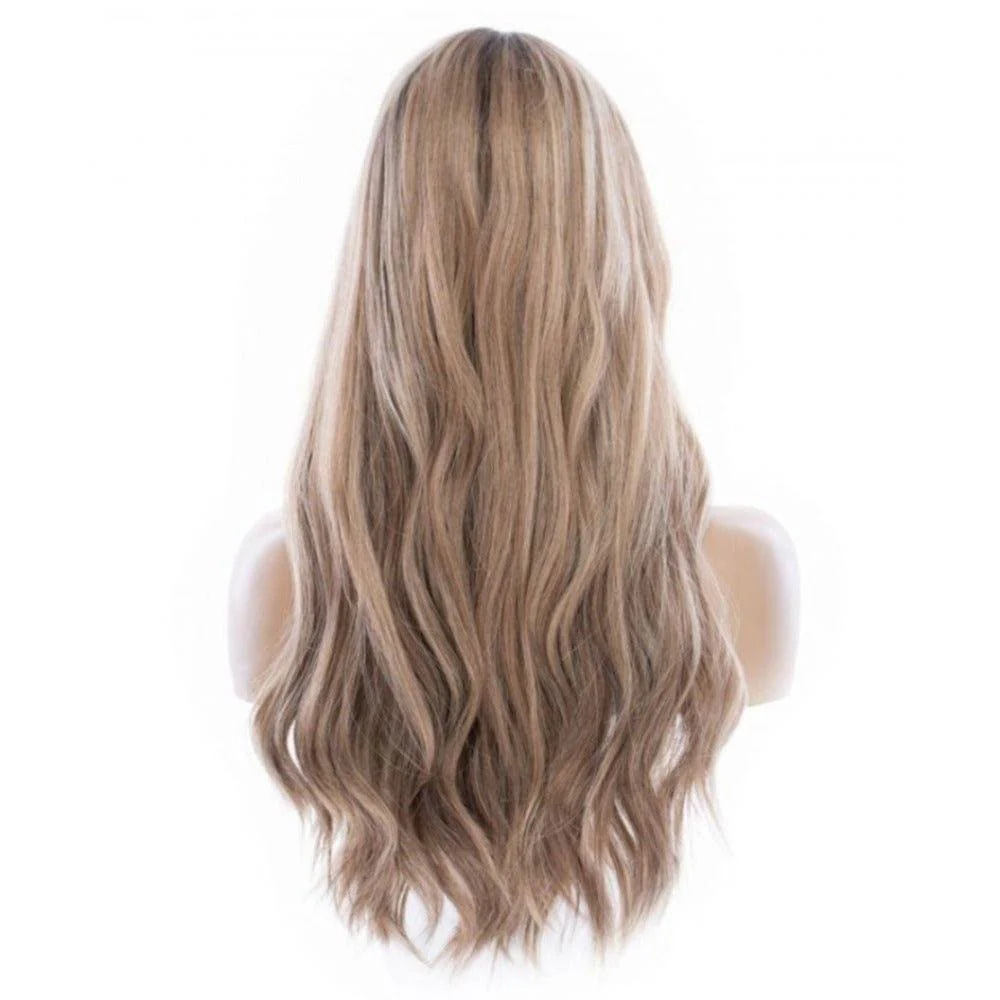24" Divine Lace Top Wig Medium Blonde w/ Rooting - Image 3