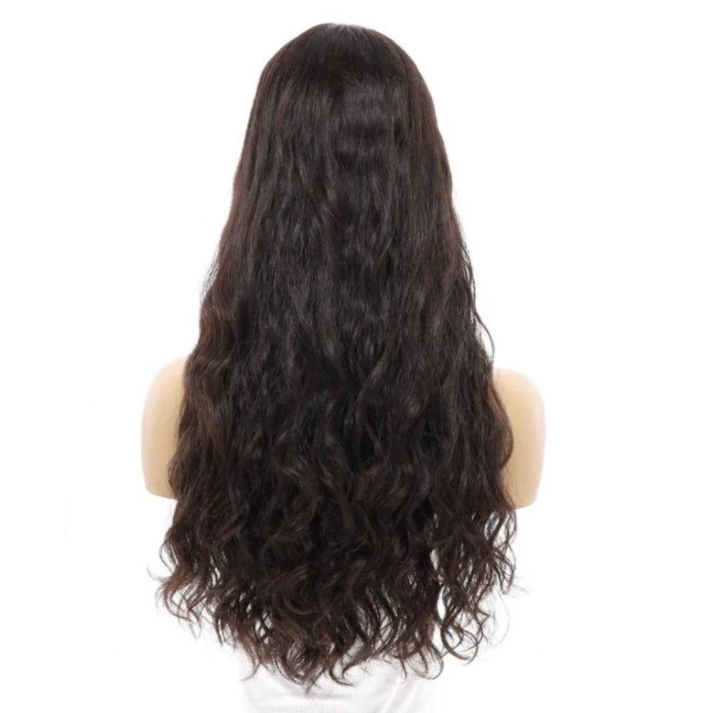 24" Divine Lace Top Wig Natural Black Wavy - Image 5