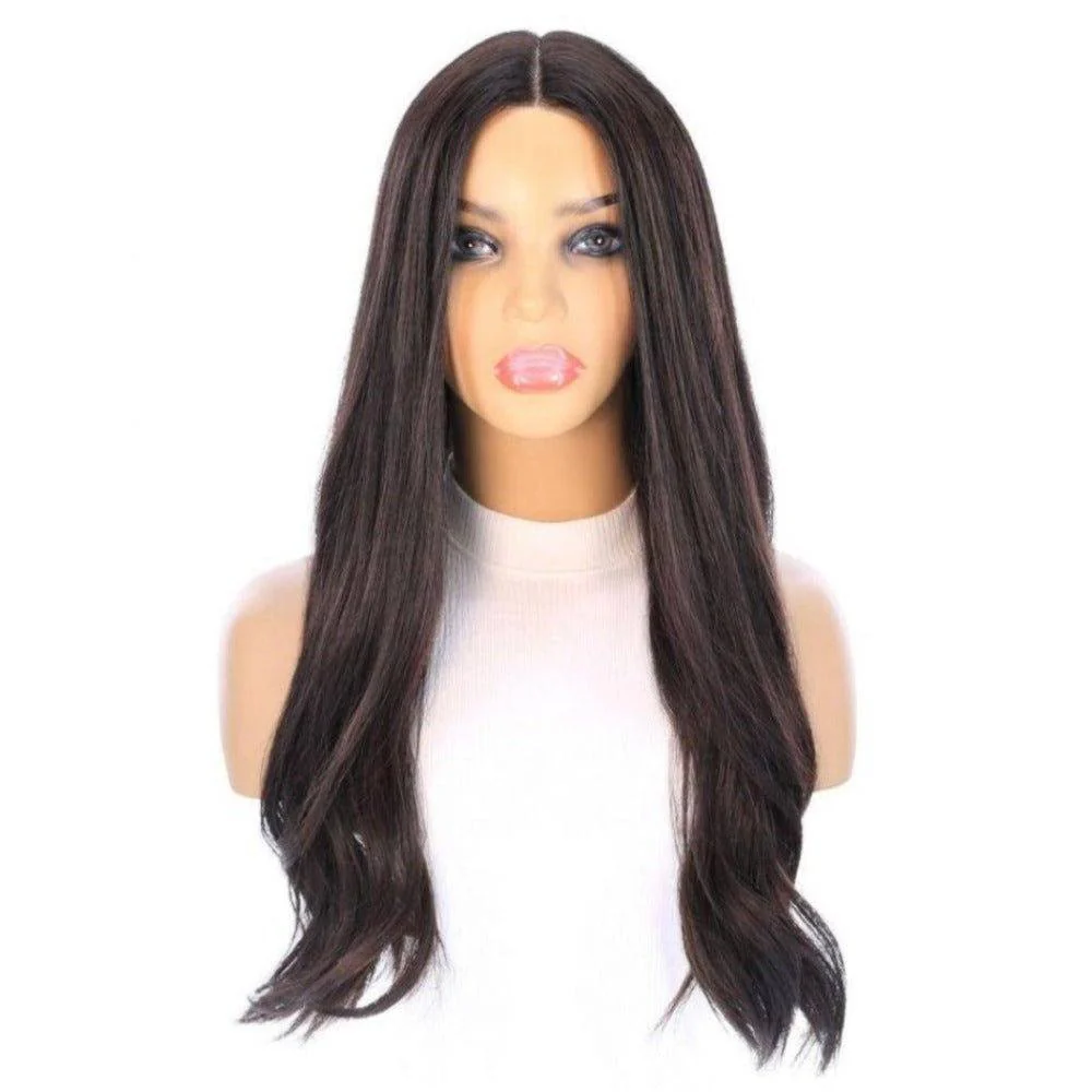 24" Divine Lace Top Wig Soft Black - Image 2