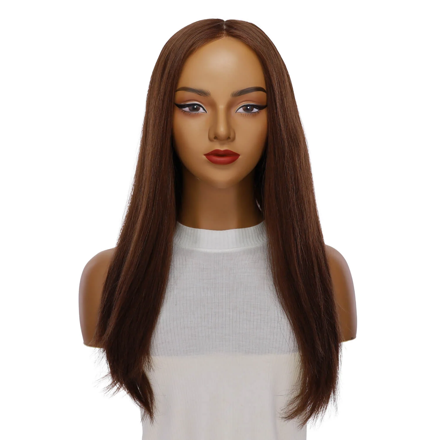 24" Gisele Silk Top Wig Auburn - Image 2