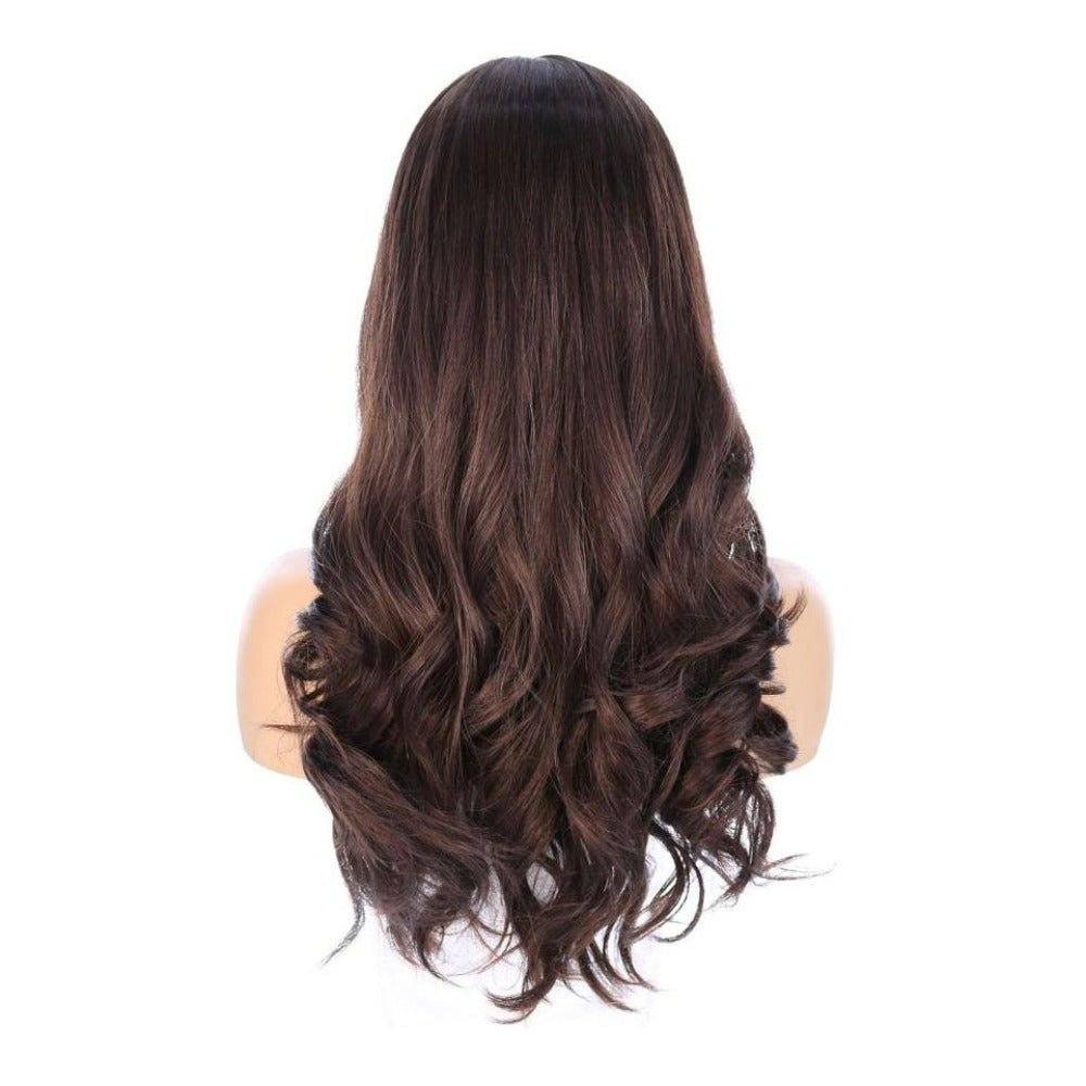 24" Gisele Silk Top Wig Dark Brown - Image 4