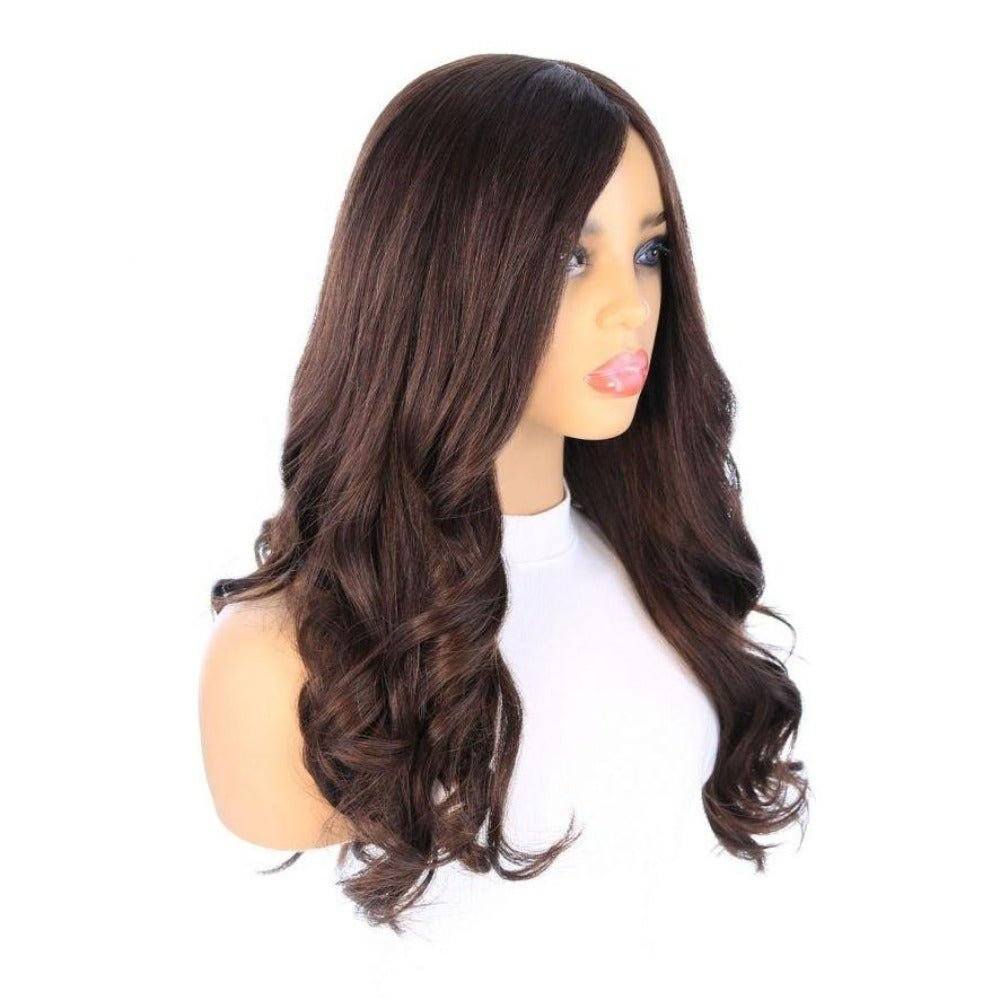 24" Gisele Silk Top Wig Dark Brown - Image 5