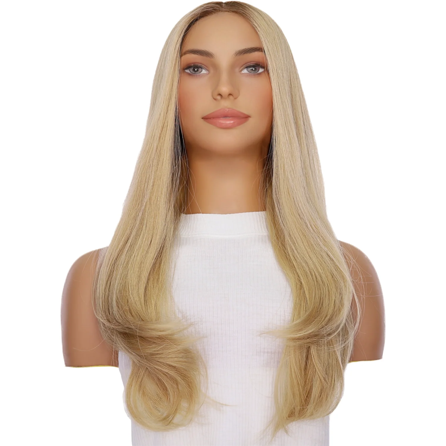 24" Gisele Silk Top Wig Golden Blonde - Image 2