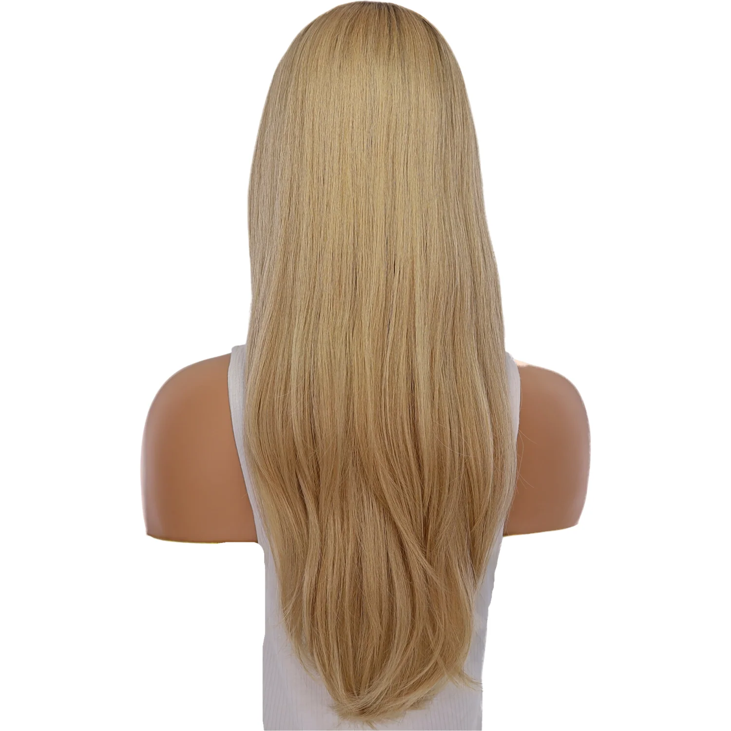 24" Gisele Silk Top Wig Golden Blonde - Image 3