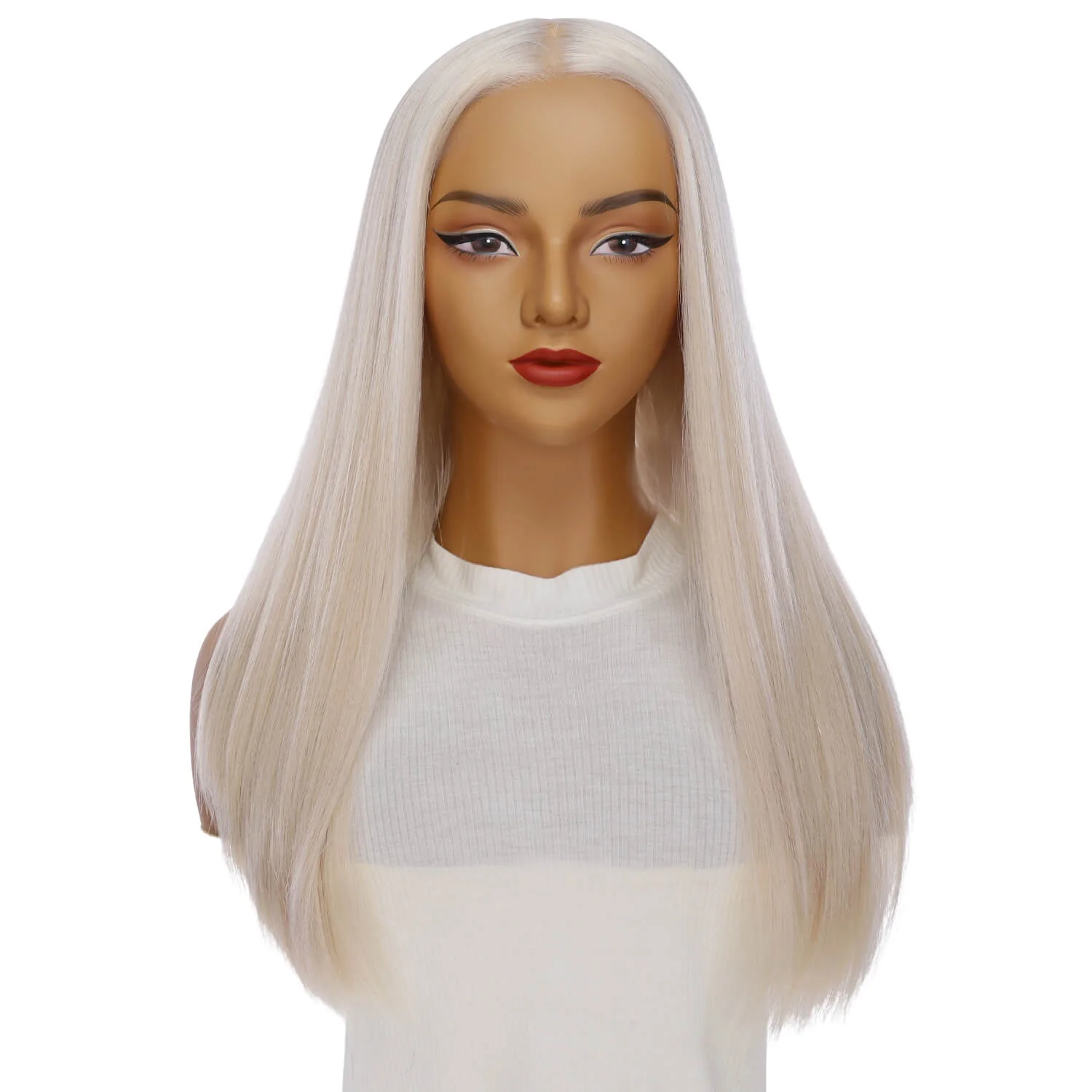 24" Gisele Silk Top Wig Ice Blonde - Image 2