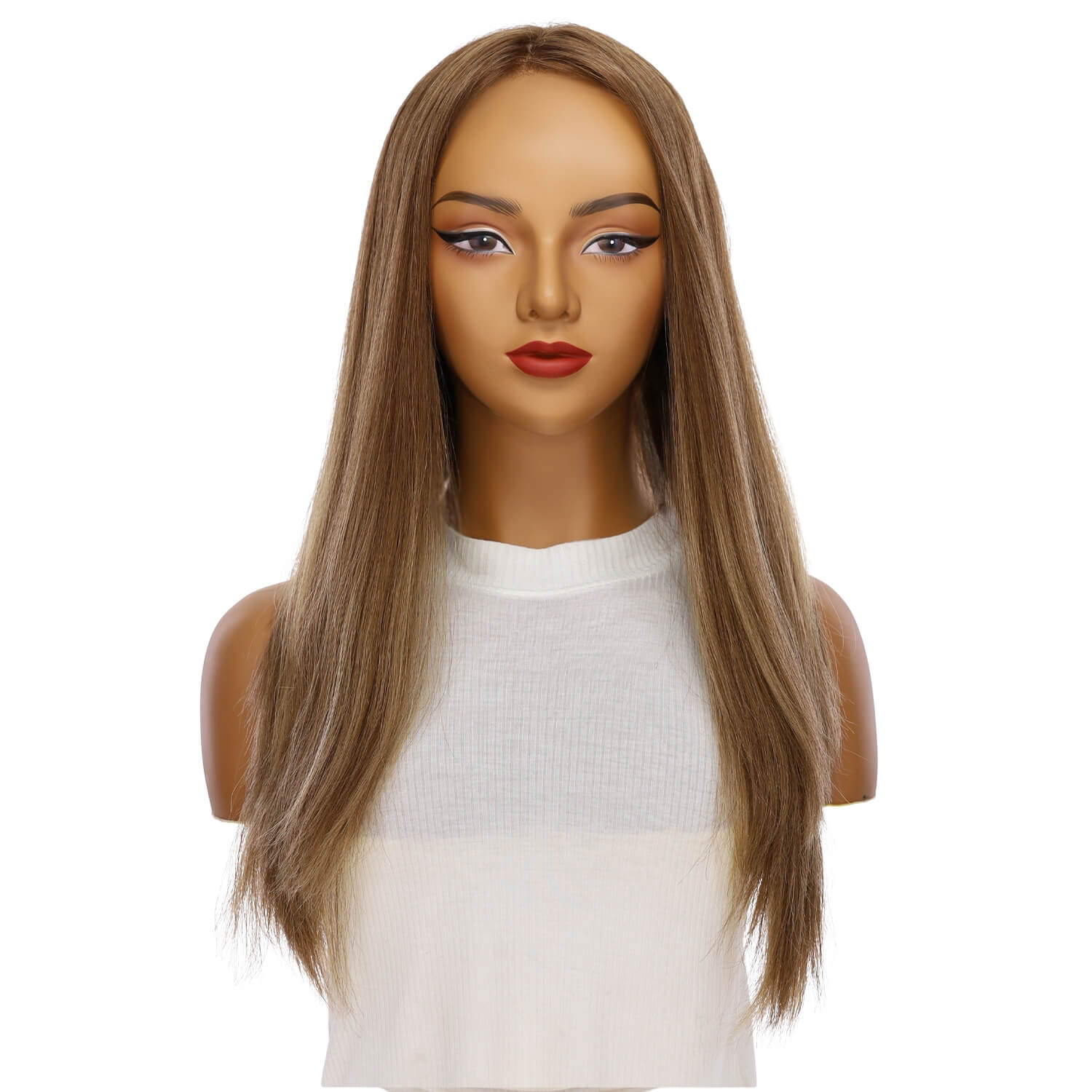 24" Gisele Silk Top Wig Light Brown Babylight - Image 3