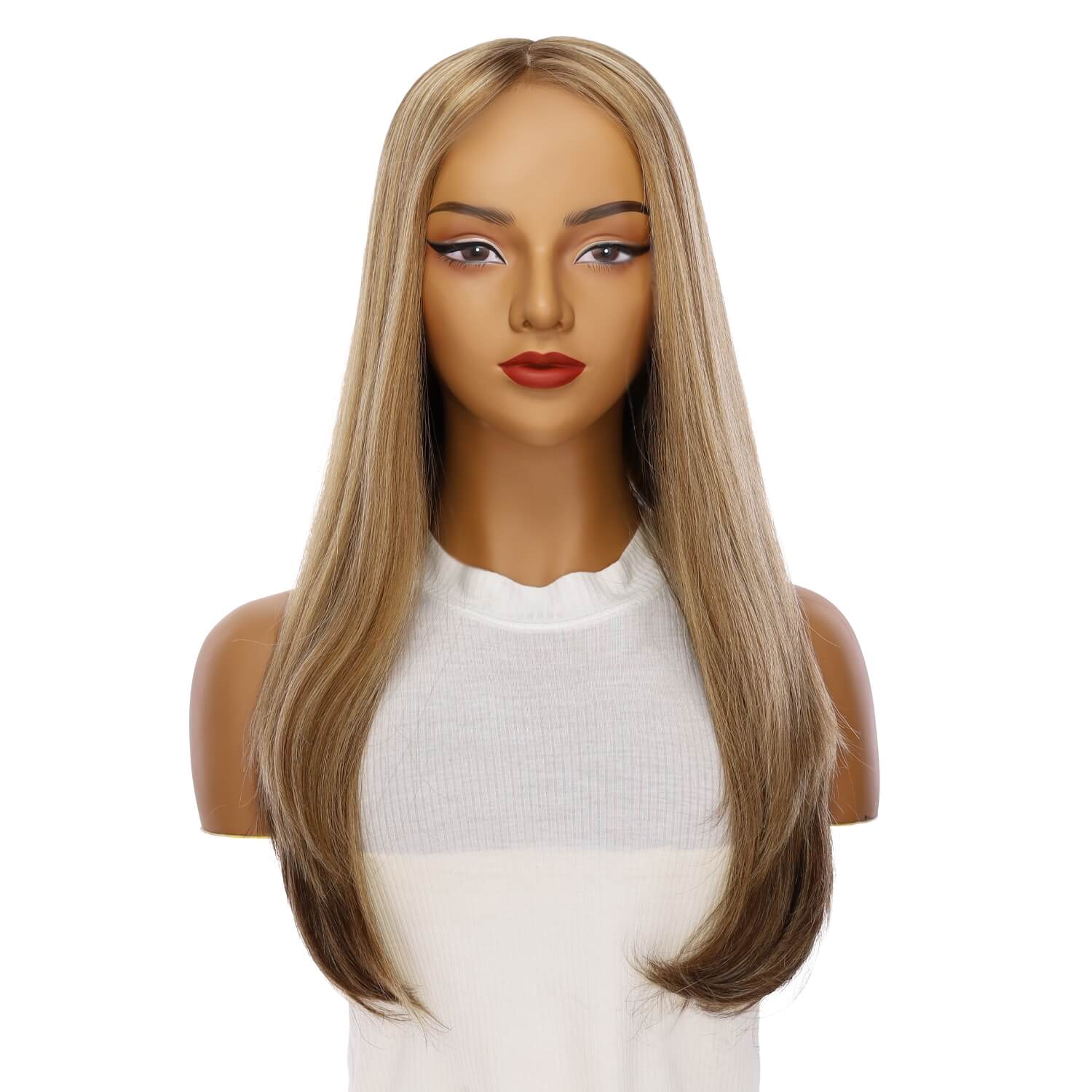 24" Gisele Silk Top Wig Medium Blonde - Image 2