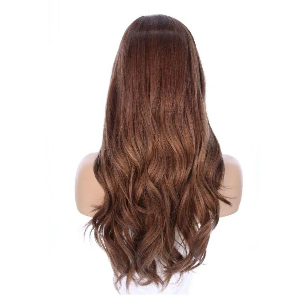 24" Gisele Silk Top Wig Medium Brown Babylight - Image 5