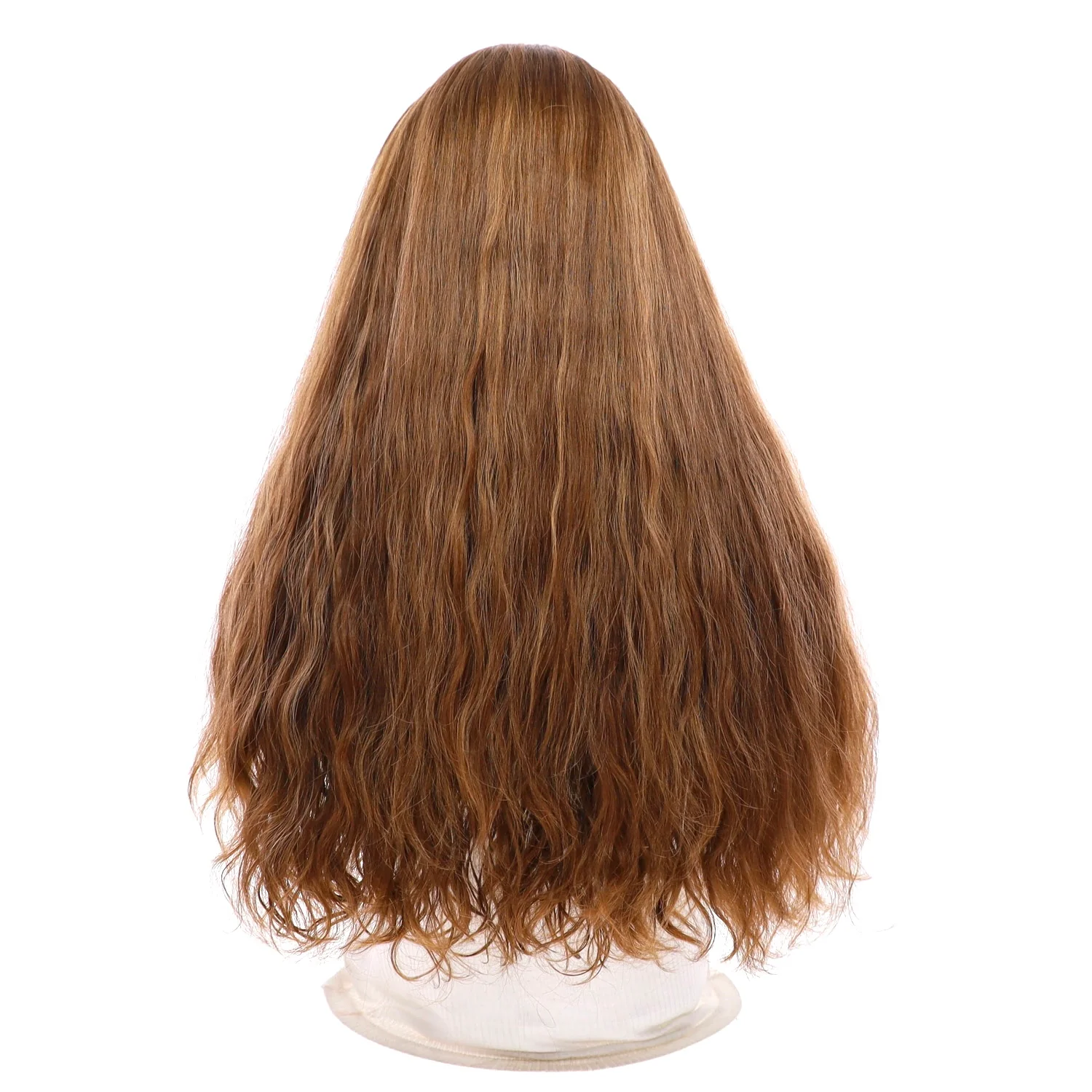24" Luxe Silk Top Wig #14 Warm Dark Blonde Wavy - Image 3