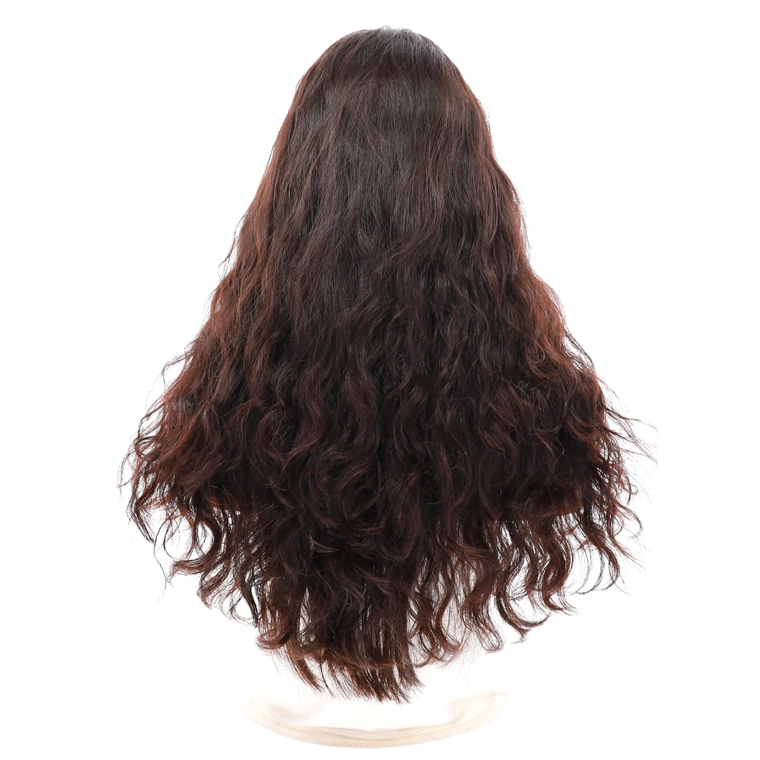 24" Luxe Silk Top Wig #1B Black Wavy - Image 3