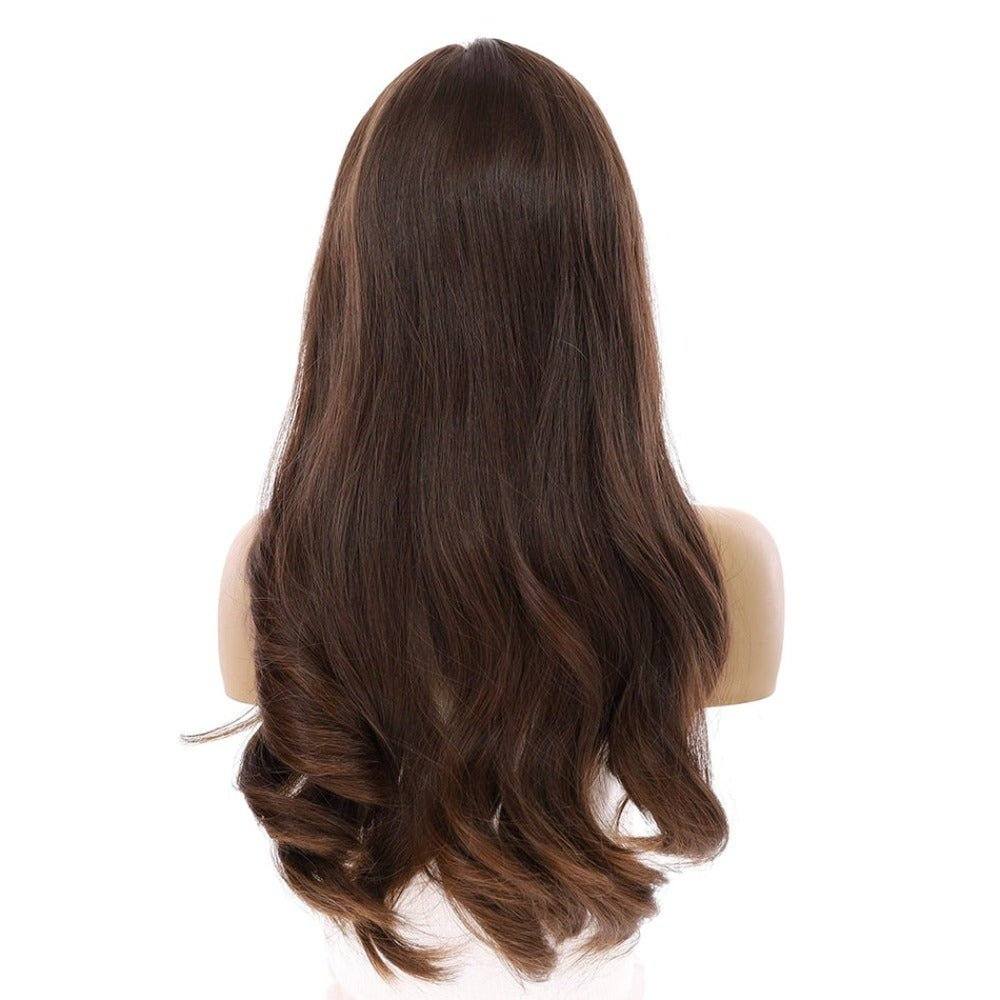 24" Luxe Silk Top Wig #6 Medium Brown - Image 3
