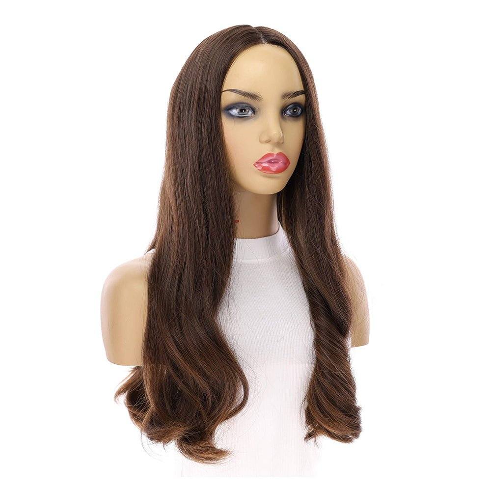 24" Luxe Silk Top Wig #6 Medium Brown - Image 4