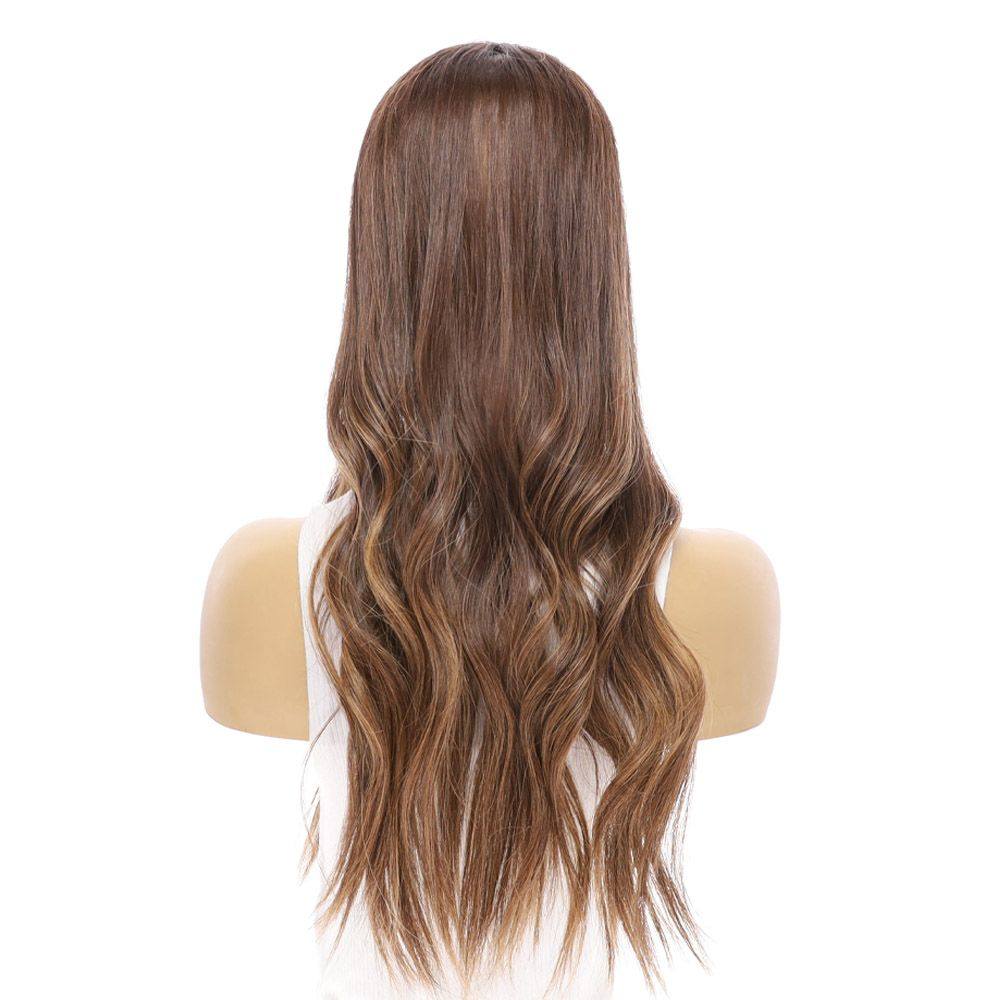 24" U-Shape Topper Medium Brown Balayage - Image 7