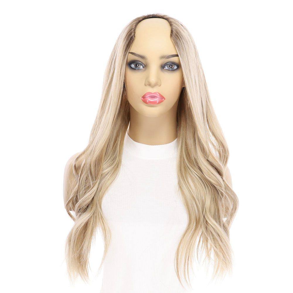 24" U-Shape Wig Ash Blonde - Image 5