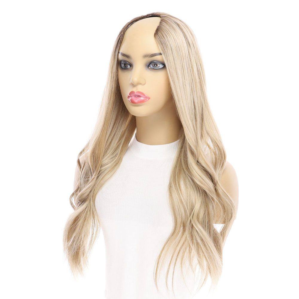 24" U-Shape Wig Ash Blonde - Image 6